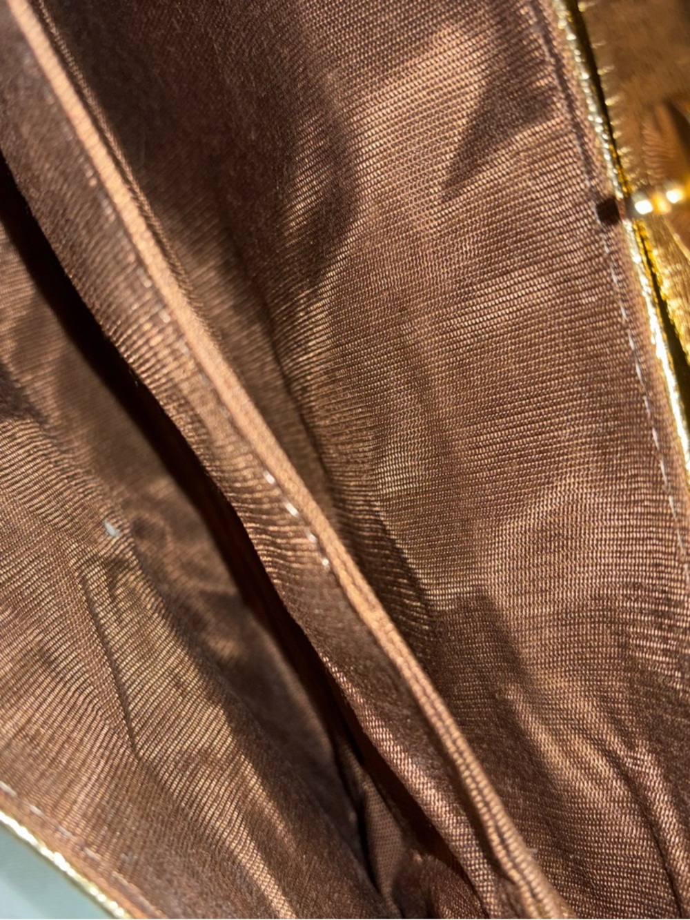 Metallic Gold Shoulder Bag - Picture 3 of 5